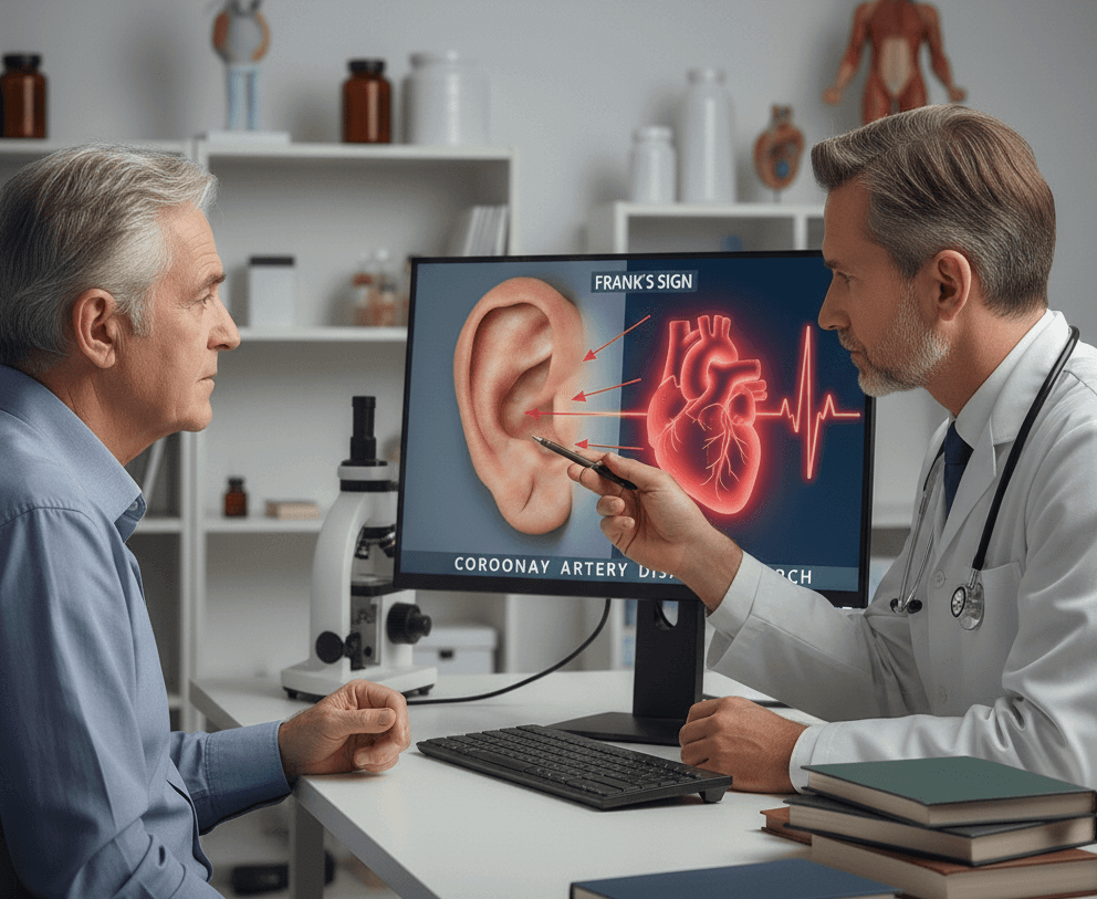 환자, 의사, 중년남성, 모니터, 병원, 진료실