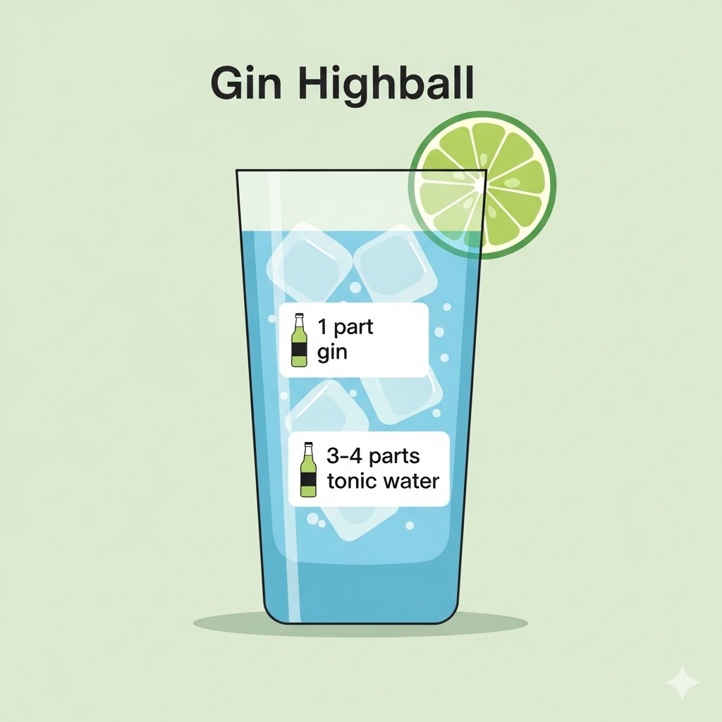 진 하이볼(진 토닉) 만드는 법|상큼한 여름 칵테일 레시피
