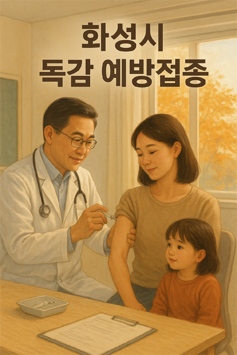 화성서 독감 예방접종 이미지