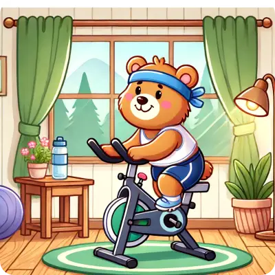 자전거 타는 모습