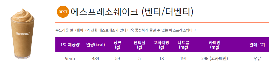 더벤티 추천음료