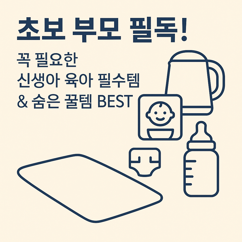 초보 부모 필독 신생아 육아 필수템
