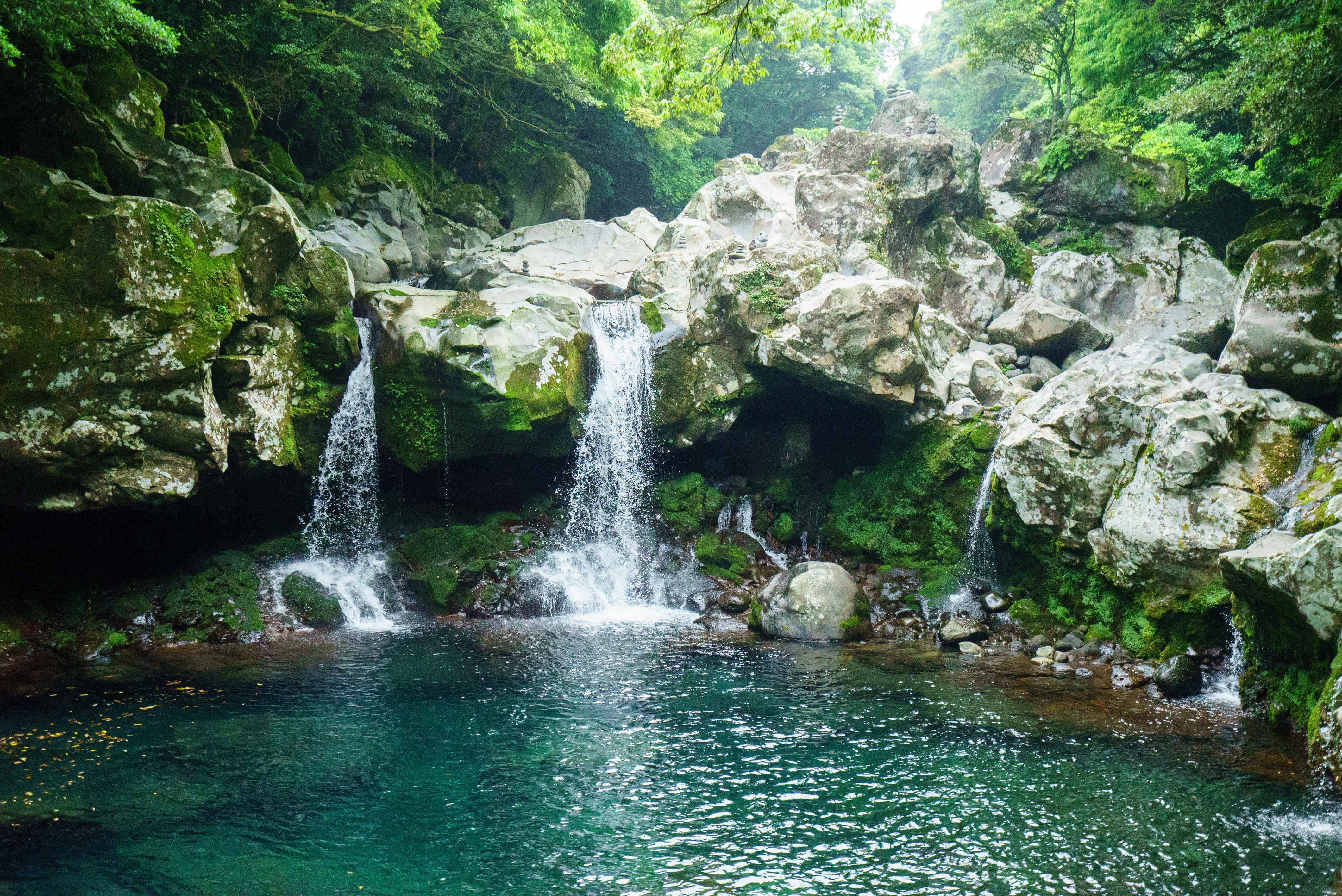 제주 돈내코 원앙폭포 사진