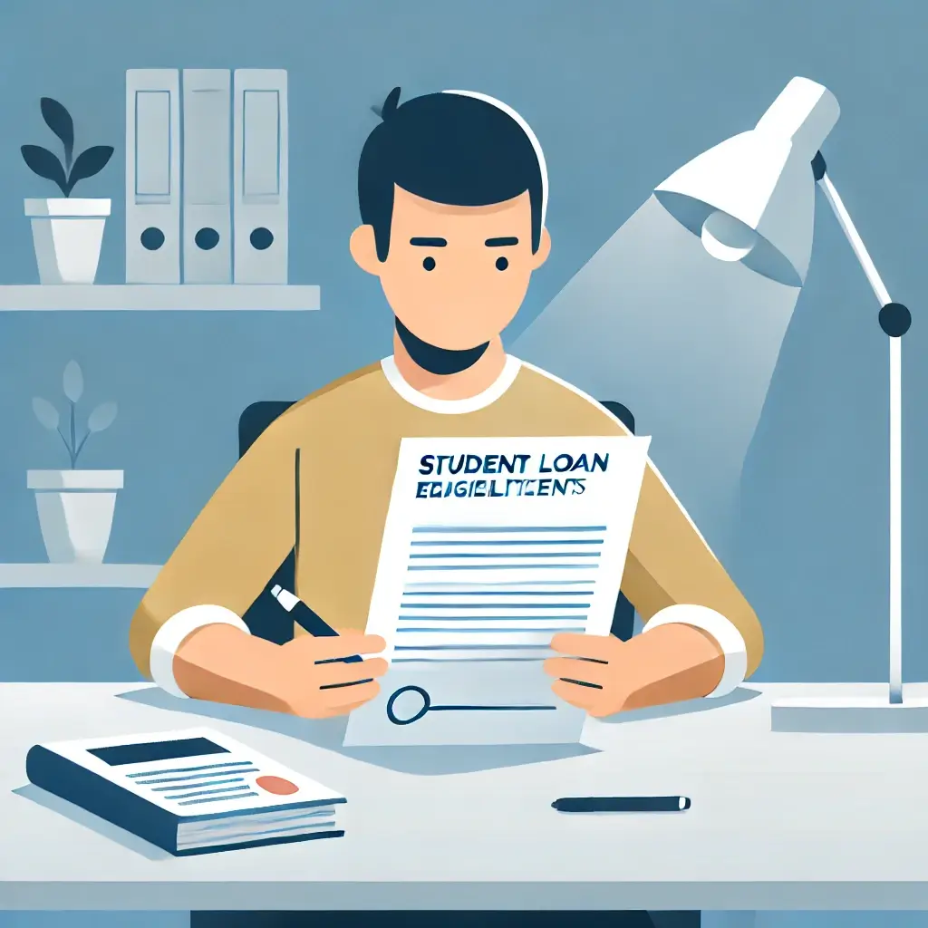 학자금대출 자격 서류를 꼼꼼히 확인하는 학생