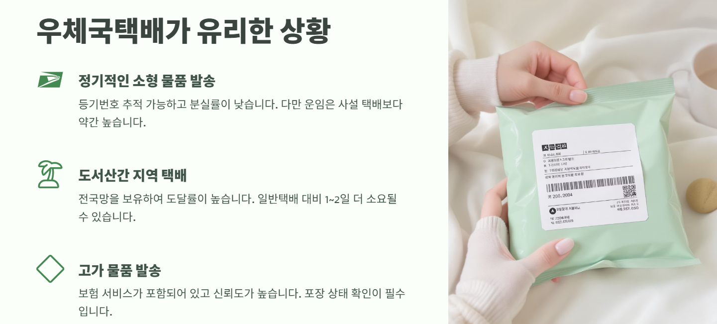 우체국 영업시간과 택배마감시간