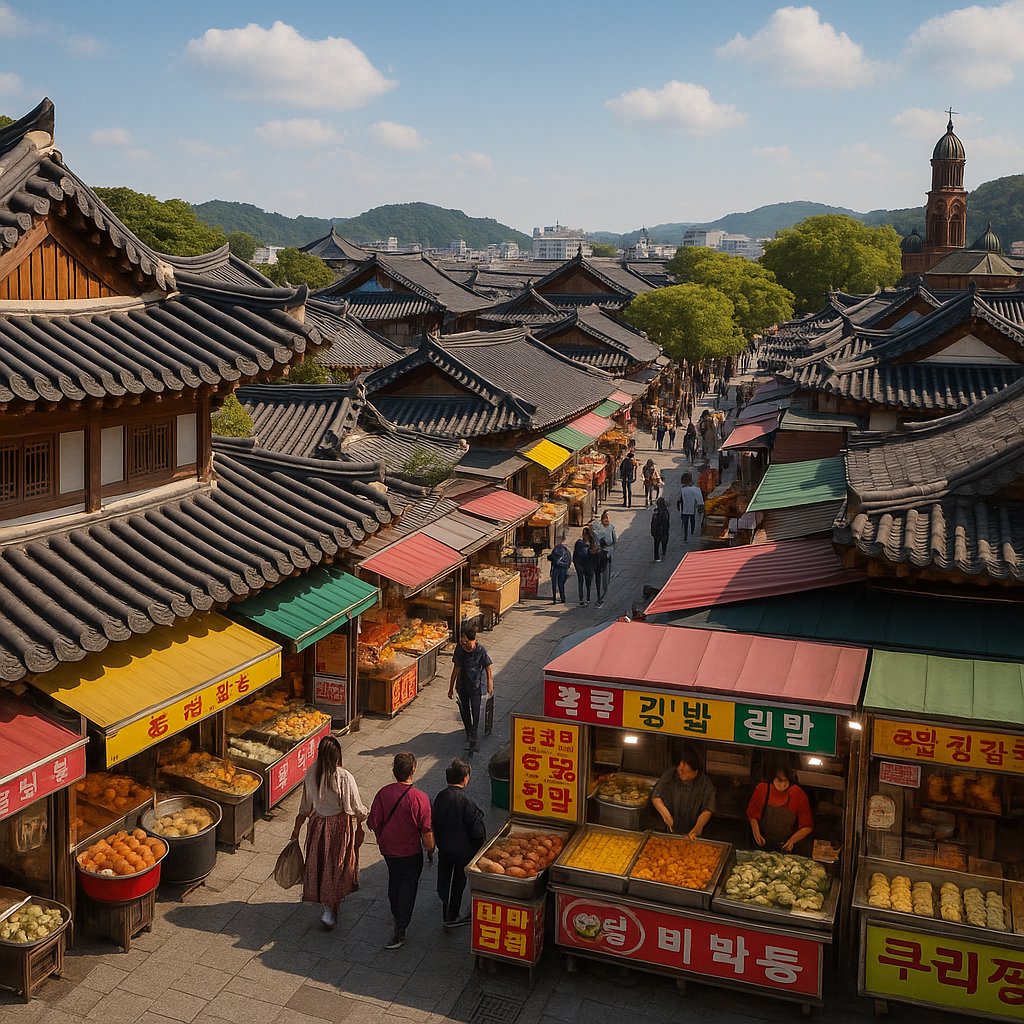 전주 한옥마을 전통시장 먹거리