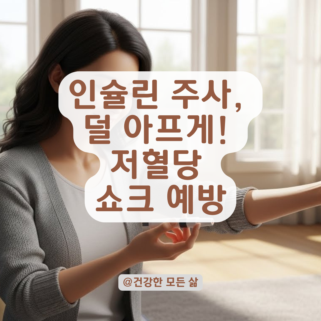 인슐린 주사, 덜 아프게 맞는 법과 저혈당 쇼크 예방 가이드