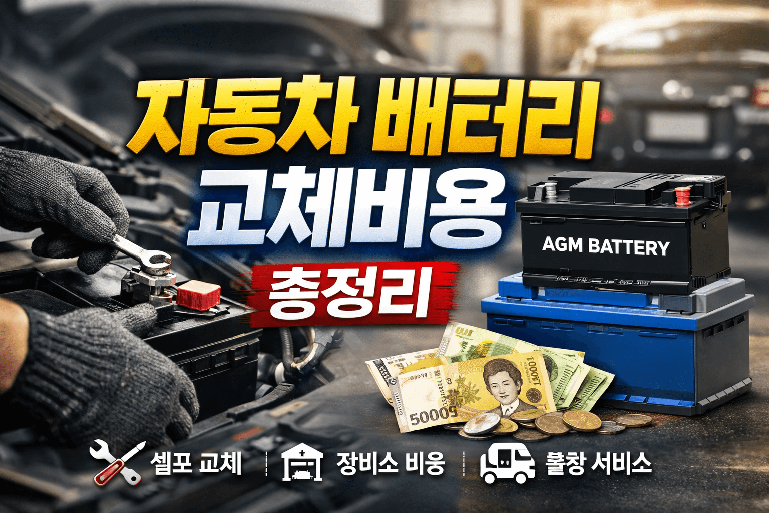 셀프로 교체하면 반값! 자동차 배터리 교체비용 절약법 공개