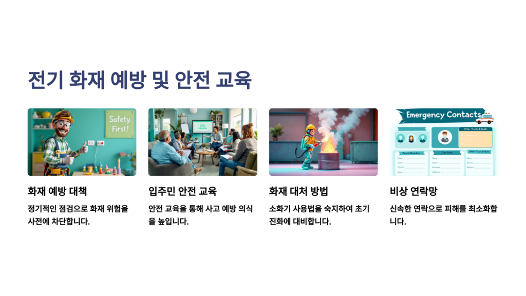 전기 화재 예방 및 안전 교육