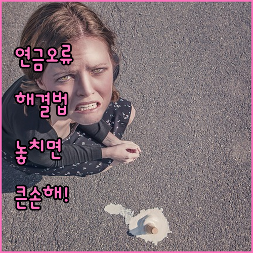 국민연금 수령액 조회 오류 원인별 해..