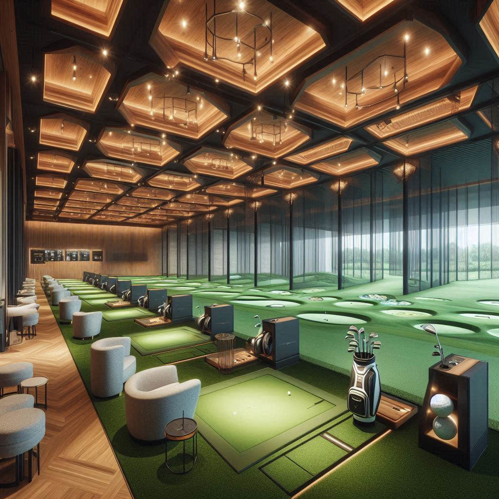 실내골프연습장 배경