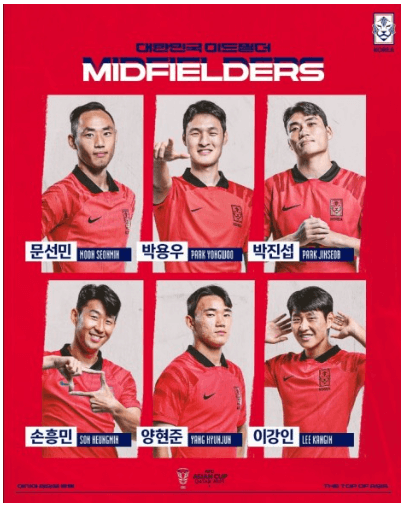 2023 아시안컵 축구 국가대표팀 명단 조별예선 중계일정