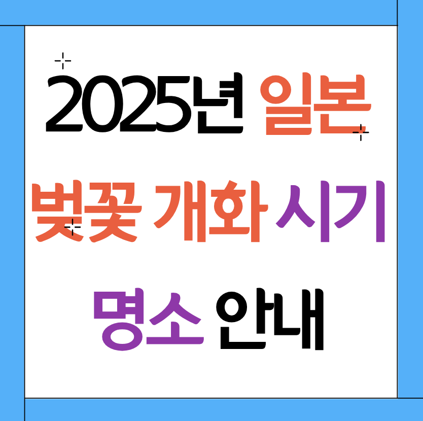 일본 벚꽃 개화