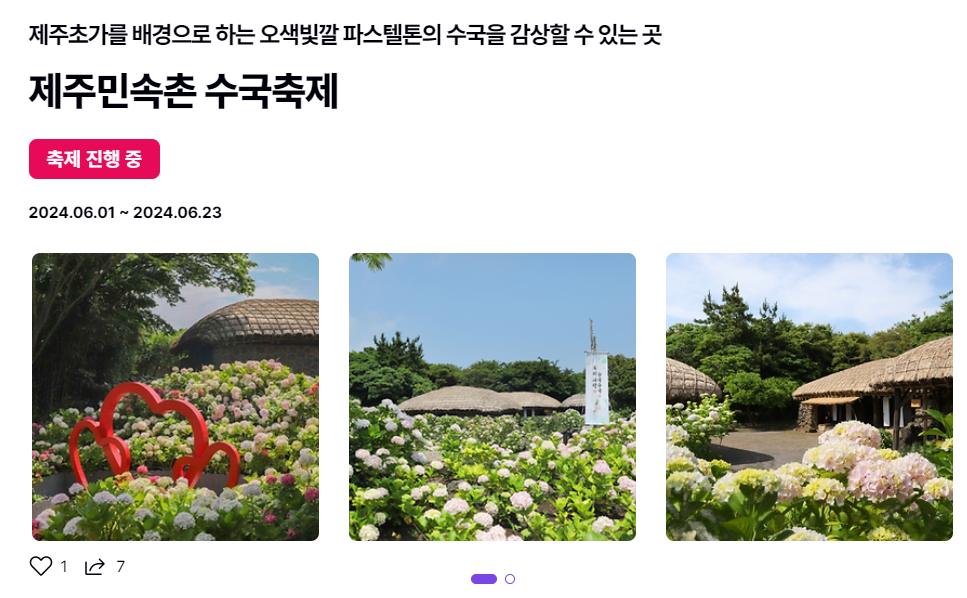 여름 꽃 축제