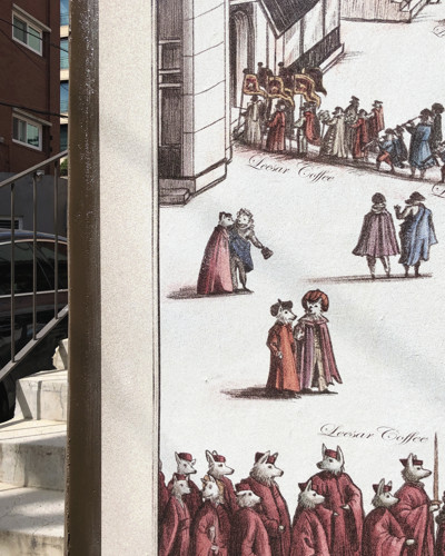 리사르커피-청담-벽화