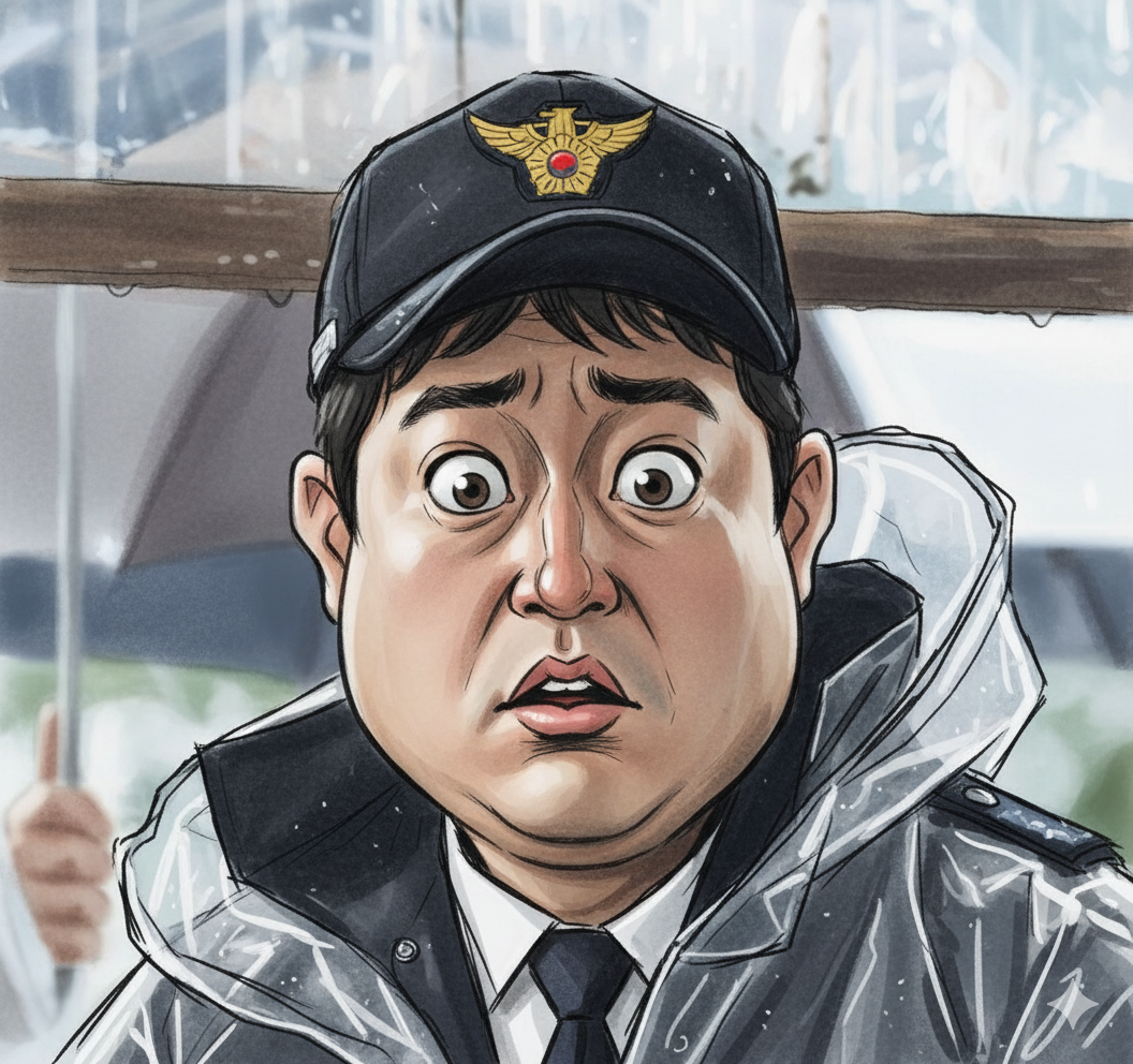 [곡성] 속 주인공 '종구'의 캐리커쳐