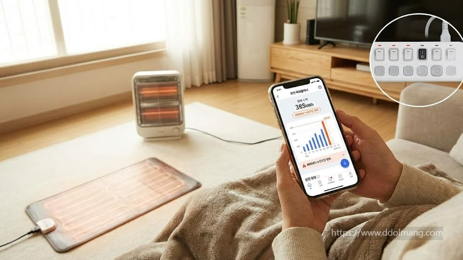 한전 파워플래너로 전기요금을 확인하는 화면