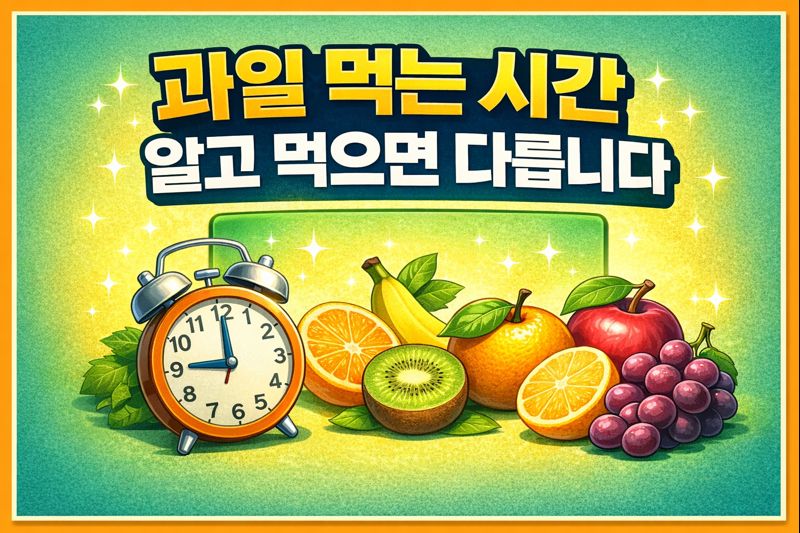 과일 먹는 시간