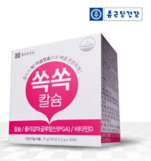 종근당건강 쏙쏙 칼슘 30p&#44; 75g&#44; 1개