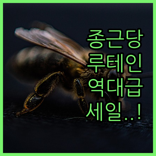 눈 피로 개선 돕는 종근당 루테인 종..