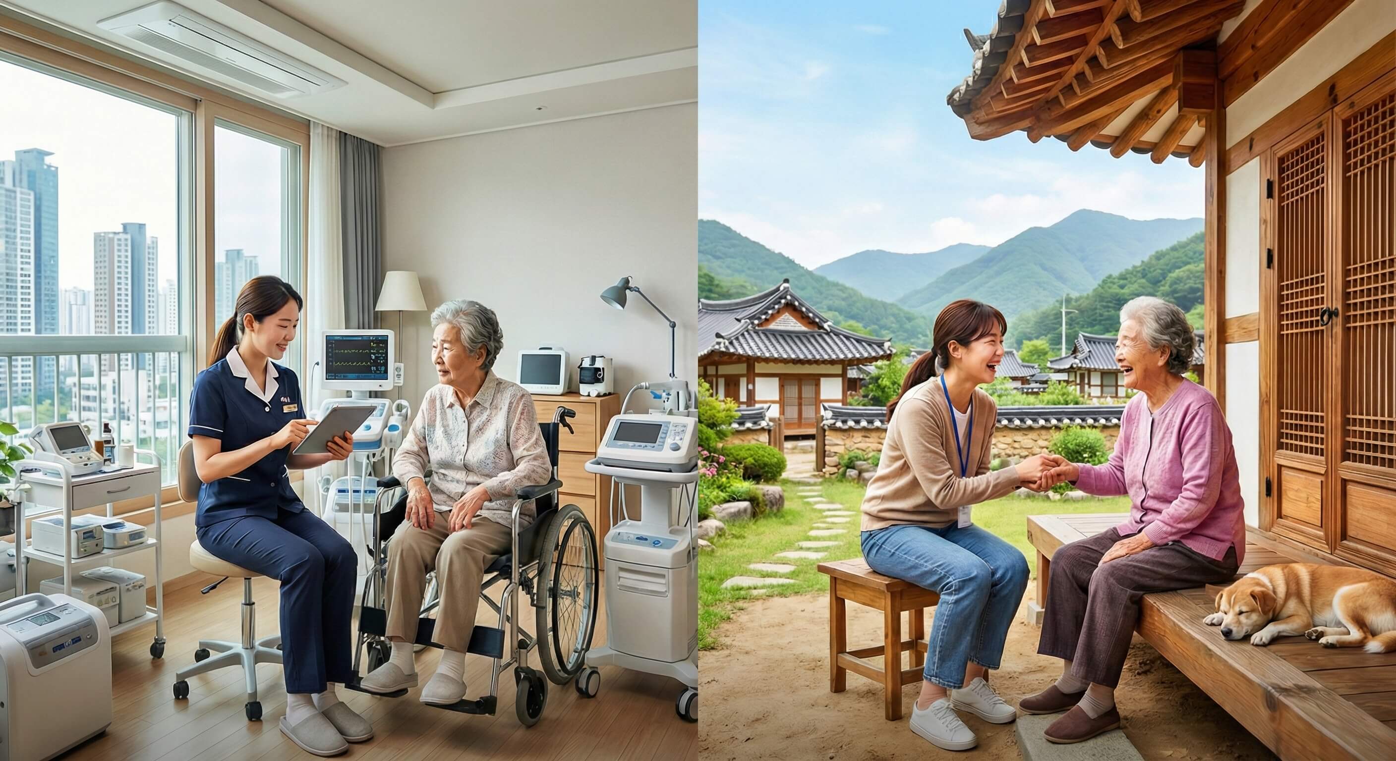 지방과 수도권 노인복지 재가요양 차이