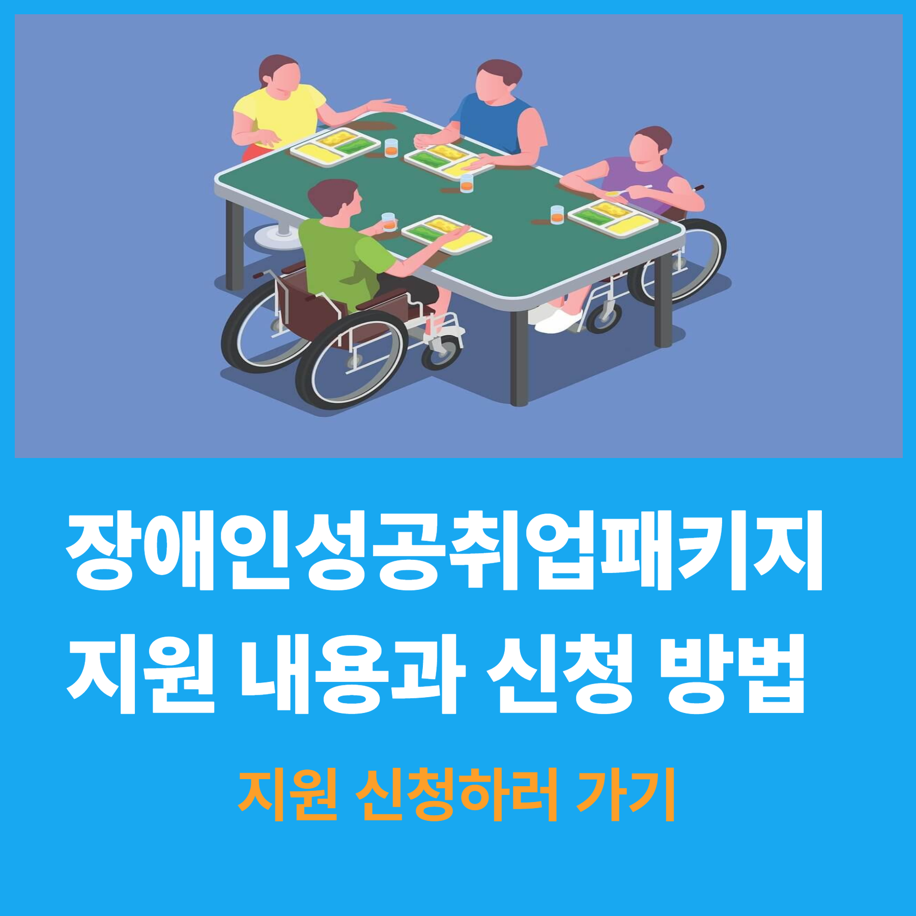 장애인성공취업패키지 지원 내용과 신청 방법