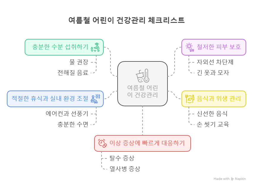 여름철 어린이 건강 체크리스트