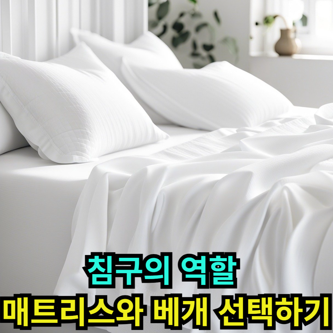 침구의 역할 - 매트리스와 베개 선택하기