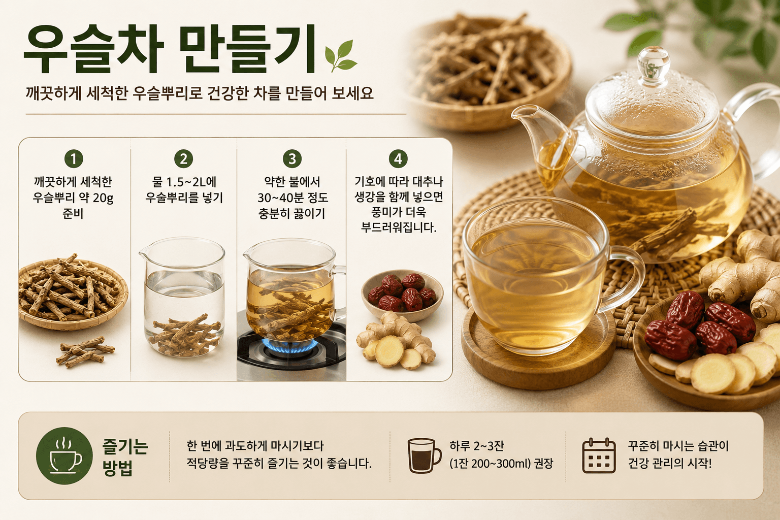 우슬차만들기