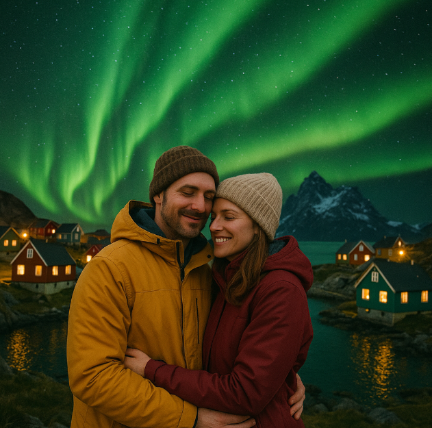 그린란드 오로라 여행 사진