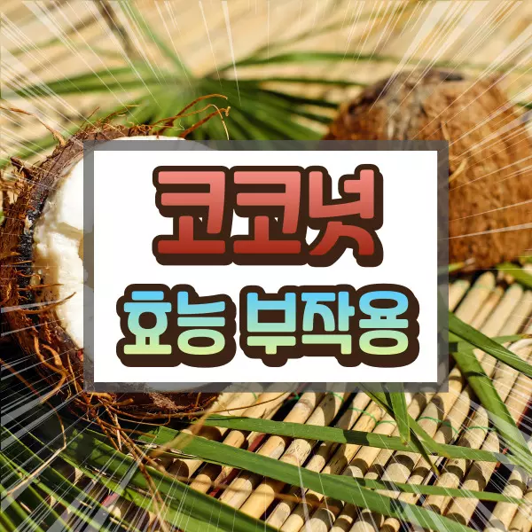 코코넛 효능 부작용