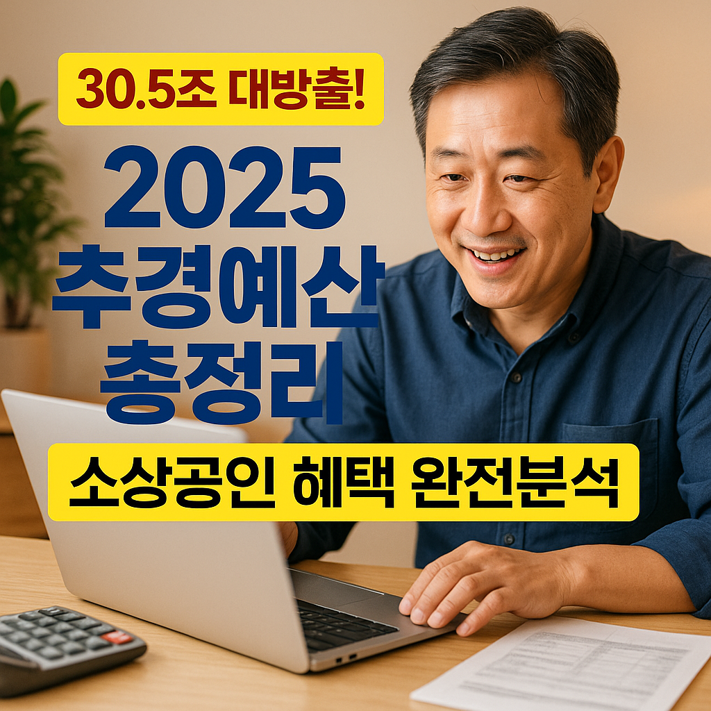 [2편] 2025 추경예산 소상공인 지원금 총정리