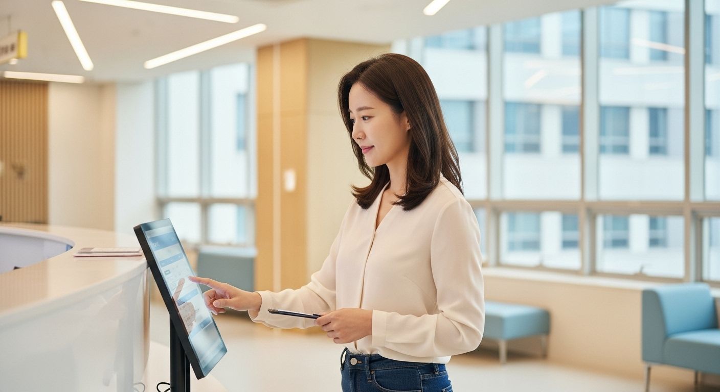 키오스크를 이용한 건강검진 에약 