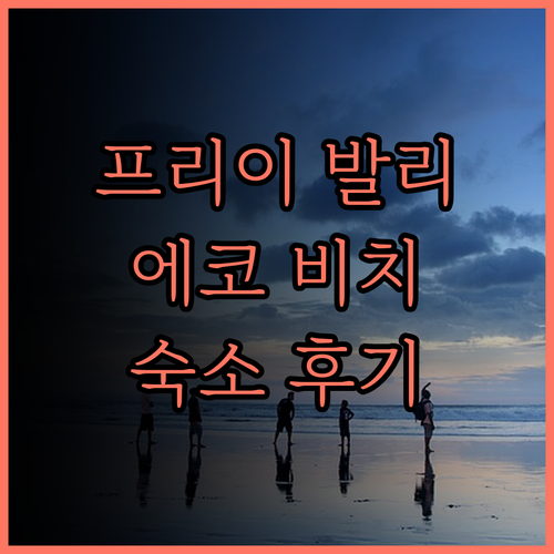 프리이 발리 에코 비치 숙소 후기 발