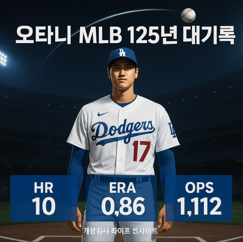 오타니 MLB 125년 대기록,오타니 기록,MLB 역사,홈런,50홈런50도루,오타니 MVP,MLB 최초 기록