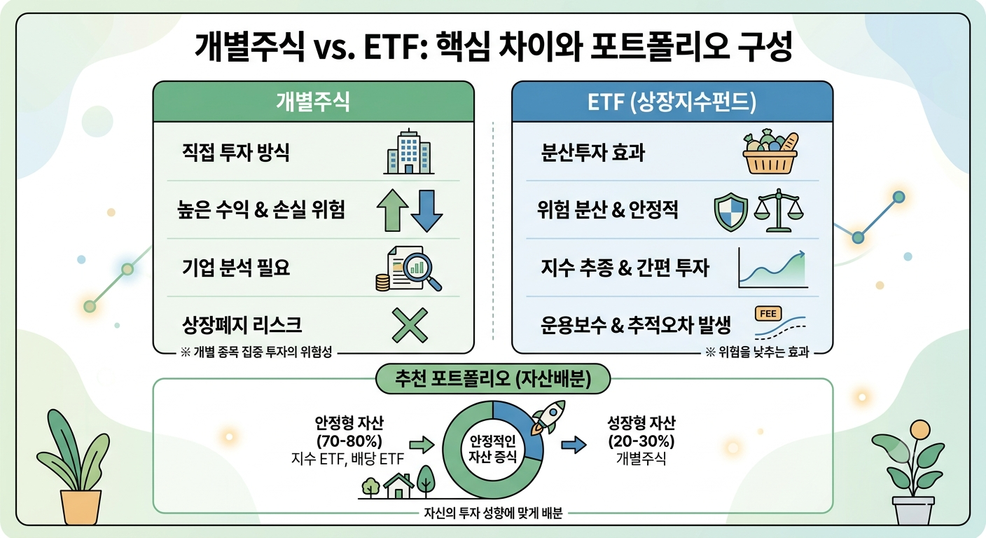 개별주식 ETF (분산투자, 리스크, 배분)
