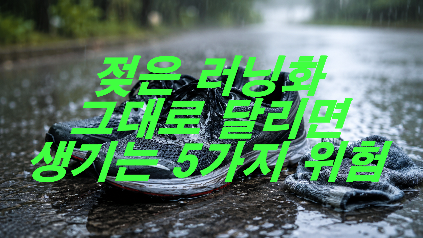 젖은 러닝화 그대로 달리면 생기는 5가지 위험