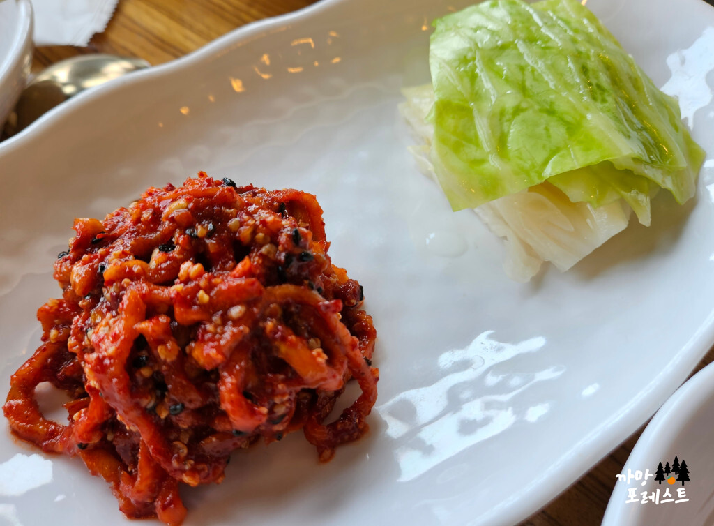 동탄 송도갈비 반찬 세팅