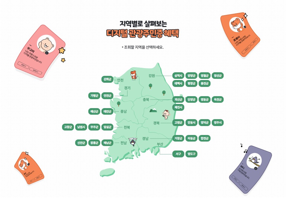 디지털 관광주민증 혜택