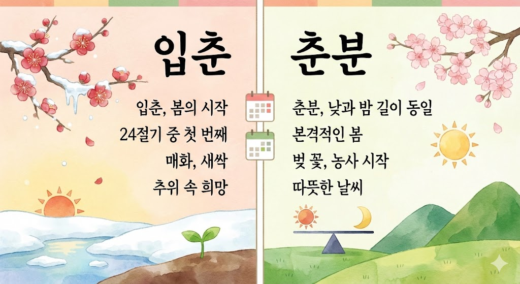 봄 입춘 24절기 입춘대길 봄시작