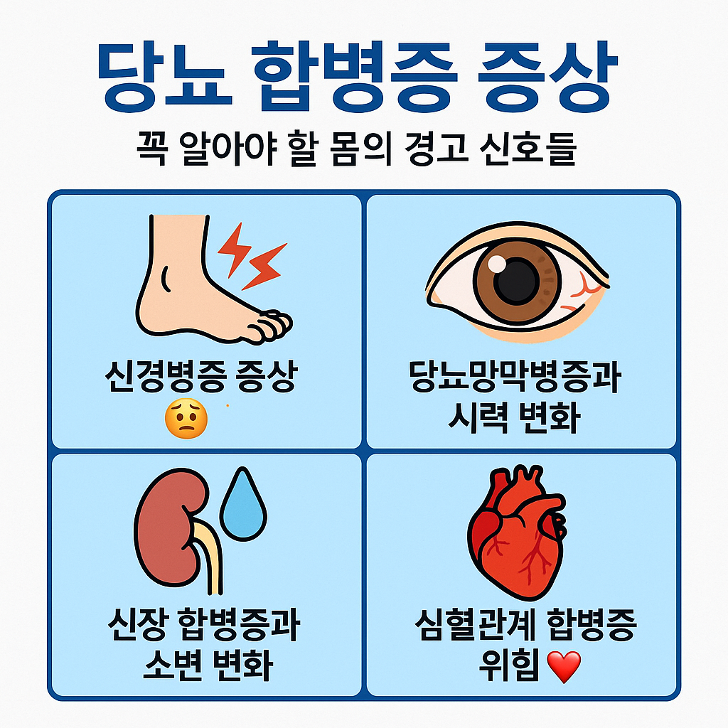 당뇨 합병증 증상 총정리! 꼭 알아야 할 몸의 경고 신호들