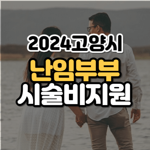 2024 고양시 난임부부 시술비지원