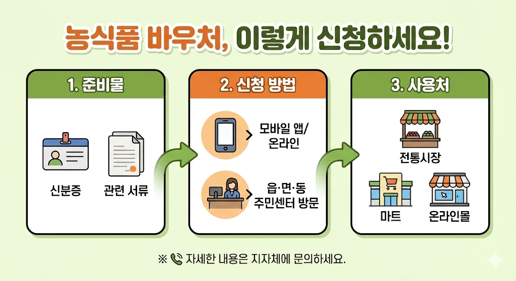 농식품 바우처 신청 방법