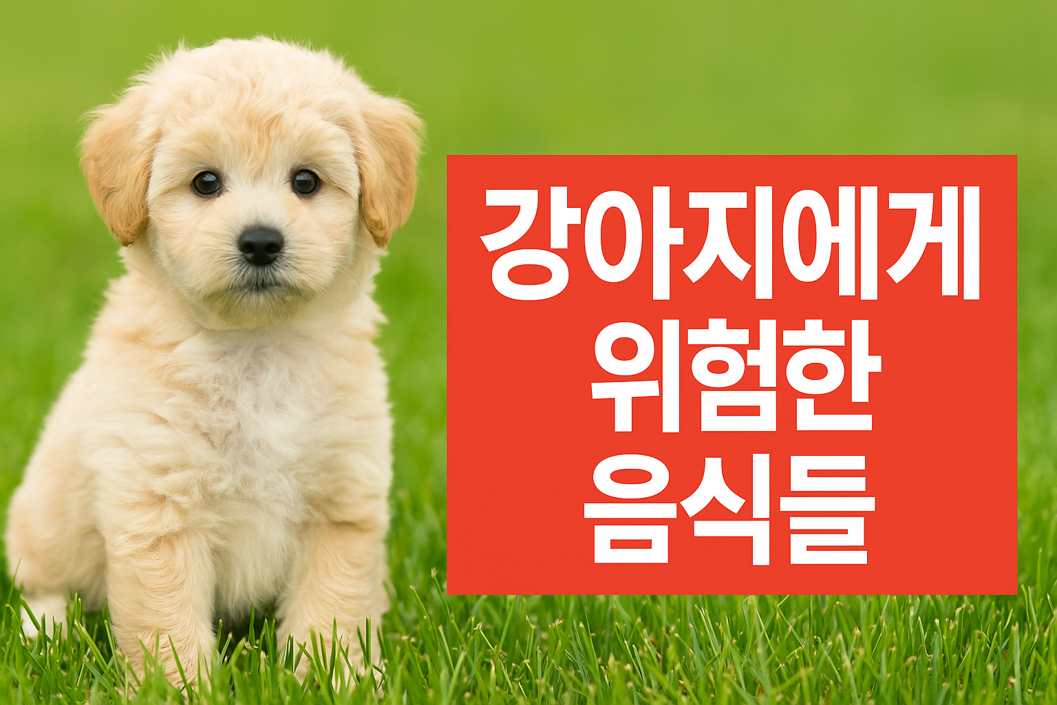 강아지금지음식