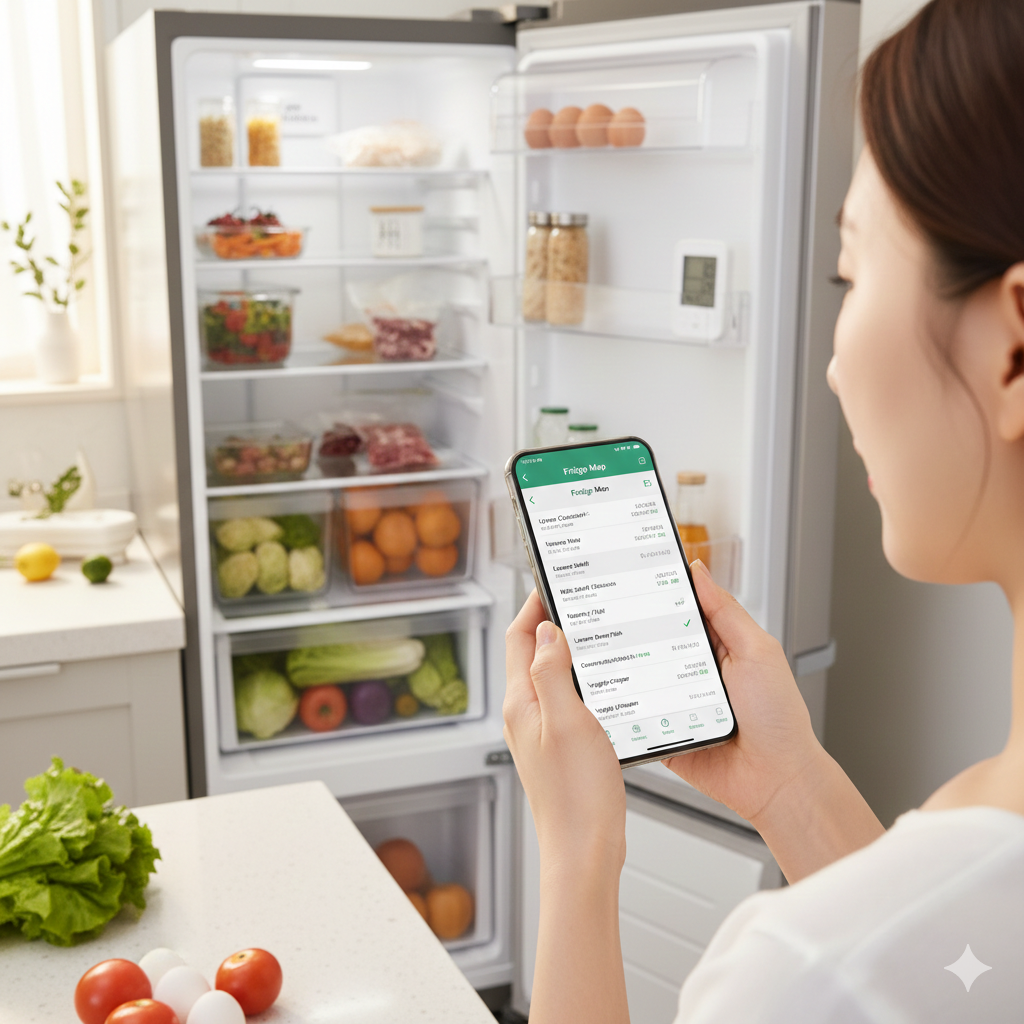 냉장고 식재료 유통기한과 소비기한 차이를 이용한 식비 절약 관리 시스템