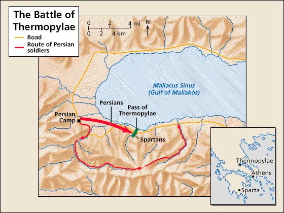 테르모필레-전투지형도