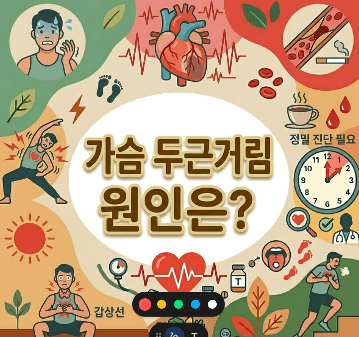 가슴두근거림원인