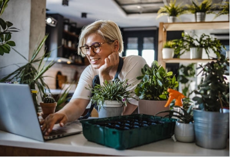 플로리스트 자격증 딴 후 판매까지 하는 모습