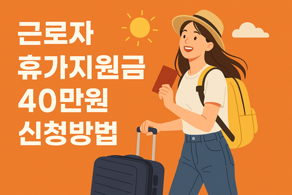 근로자 휴가지원금 신청 방법