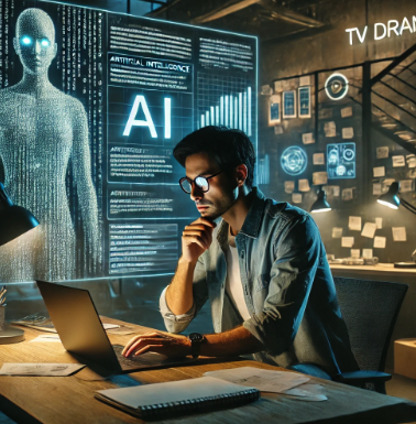 드라마 제작자가 ai 기술 쓰는 모습